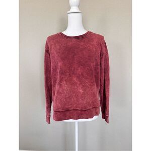 Vigoss Plum Tie Dye Crewneck Sweater